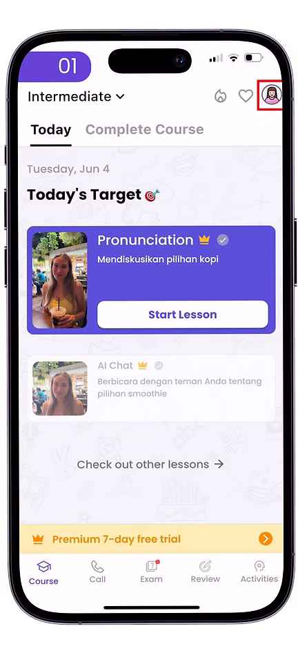 Step 1: Go to Your Profile